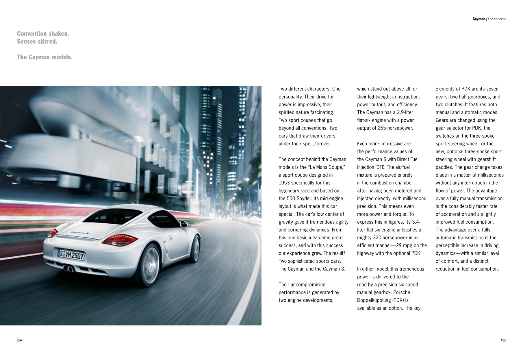 2012 Porsche Cayman Brochure Page 1